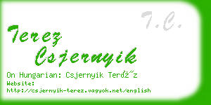 terez csjernyik business card